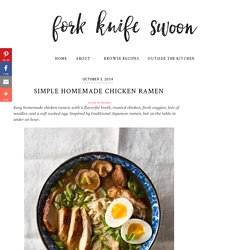 Simple Homemade Chicken Ramen - Fork Knife Swoon