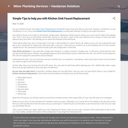 Simple Tips to help you with Kitchen Sink Faucet Replacement