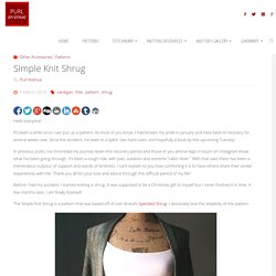 Simple Knit Shrug - Purl Avenue