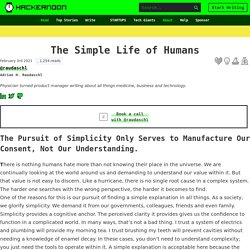 The Simple Life of Humans
