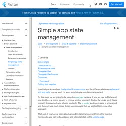 Simple app state management