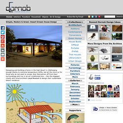 Simple, Modern & Green: Desert Dream House Design