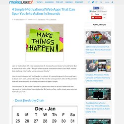 4 Simple Motivational Web Apps That Can Spur You Into Action In Seconds