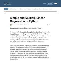 Simple and Multiple Linear Regression in Python