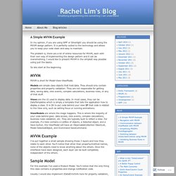 A Simple MVVM Example « Rachel Lim's Blog