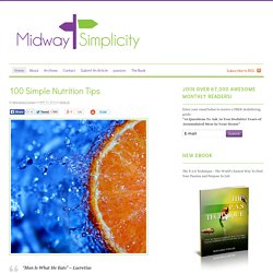 100 Simple Nutrition Tips