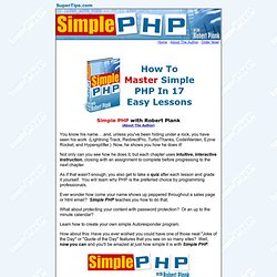 Simple PHP with Robert Plank