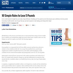 10 Simple Rules to Lose 5 Pounds