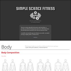 Simple Science Fitness. Burn Fat & Build Muscle for Healthy Humans.