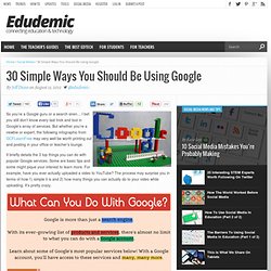30 Simple Ways You Should Be Using Google