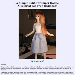 A Simple Skirt For Super Dollfie