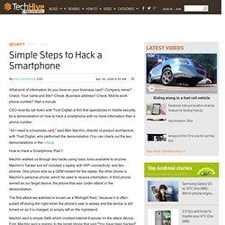 Simple Steps to Hack a Smartphone