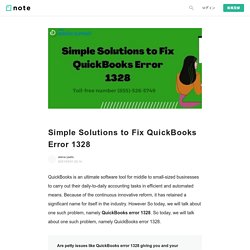 Four different solutions to fix QuickBooks installation error 1328