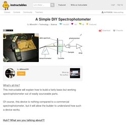 A simple DIY spectrophotometer