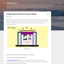9 Simple Steps To Build An E-commerce Website