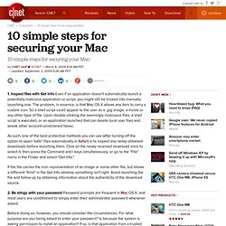 10 simple steps for securing your Mac
