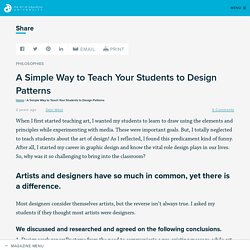 A Simple Way to Teach Your Students to Design Patterns