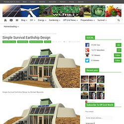 Simple Survival Earthship Design