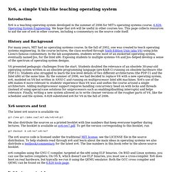 Xv6, a simple Unix-like teaching operating system