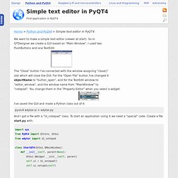 PyQt4 - primer ejemplo
