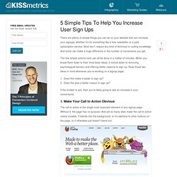 5 Simple Tips To Help You Increase User Sign Ups
