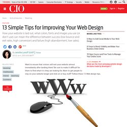 13 Simple Tips for Improving Your Web Design