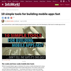 10 simple tools for building mobile apps fast