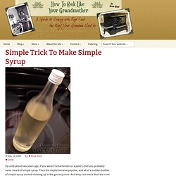 Simple Trick To Make Simple Syrup