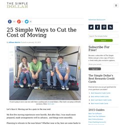 25 Simple Ways to Cut the Cost of Moving