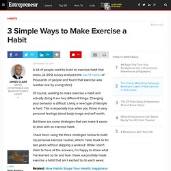 3 Simple Ways to Make Exercise a Habit