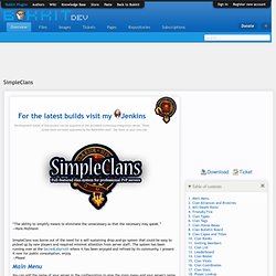 SimpleClans v1.7.3 (Clan system) [CB1240]