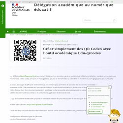 Créer simplement des QR Codes avec l'outil académique Edu-qrcodes