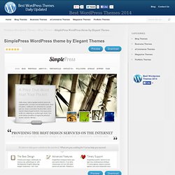 SimplePress WordPress theme by Elegant Themes