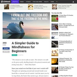 A Simpler Guide to Mindfulness for Beginners