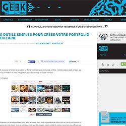 5 outils simples pour créer votre portfolio en ligne, un article Geekndev #GKDV, blog Geek