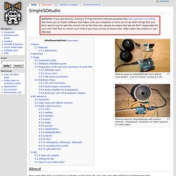 SimpleSDAudio – Hackerspace Ffm