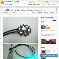 De puissance LED - simple avec circuit à courant constant