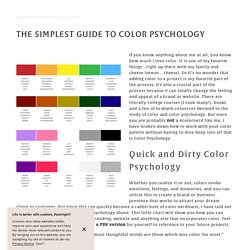 THE SIMPLEST GUIDE TO COLOR PSYCHOLOGY — June Mango® Design