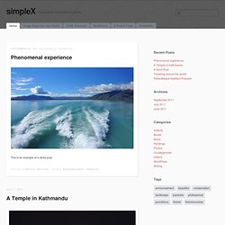 most popular minimalist blog theme