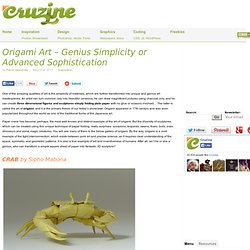 Origami Art – Genius Simplicity or Advanced Sophistication