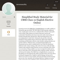 Learn CBSE Class 12 English Elective Better on Extramarks