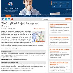 The Simplified Project Management Process