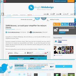ZURB Bounce, un outil pour simplifier les retours clients - service-web
