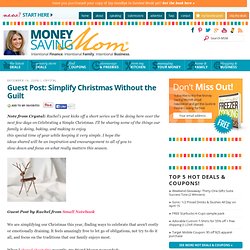 Guest Post: Simplify Christmas Without the Guilt