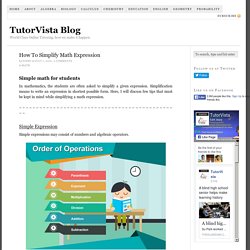 How To Simplify Math Expression - simple math for students
