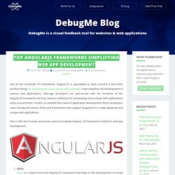 Top AngularJS Frameworks Simplifying Web App Development – DebugMe Blog