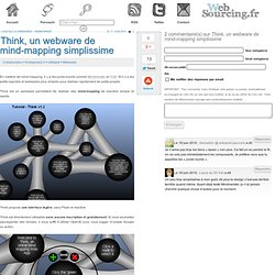 Think, un webware de mind-mapping simplissime - Websourcing.fr