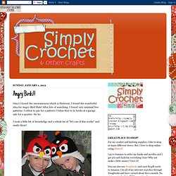 Simply Crochet and Other Crafts: Angry Birds!!