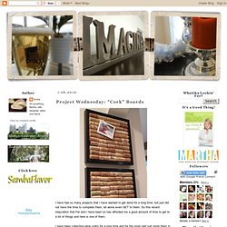 Project Wednesday: "Cork" Boards
