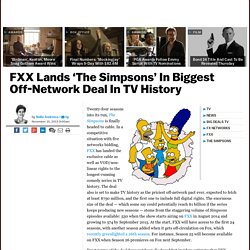 ‘The Simpsons’ To Air On FXX In Biggest Off-Network Deal In History